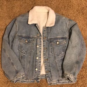 Brandy Melville Sherpa denim jacket
